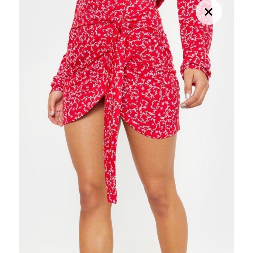 Pretty Little Thing Tie Skirt